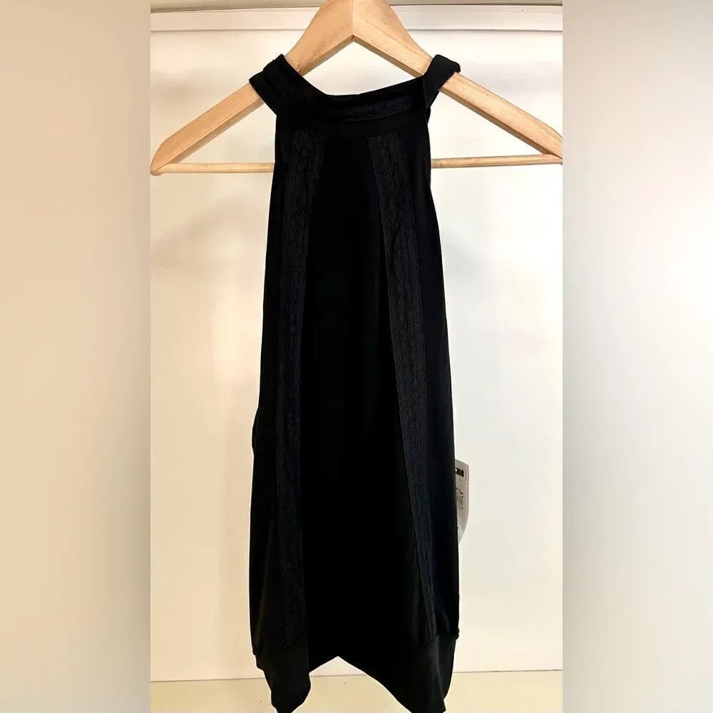 NWT INC Halter Tank with front lace detail XL